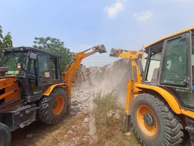Gurugram Bulldozer Action 2026